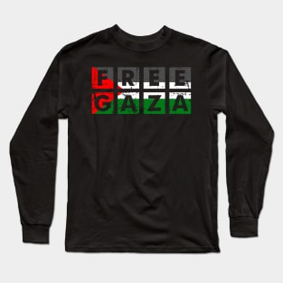 Free Gaza Free Palestine - Take Out Palestinian Flag Long Sleeve T-Shirt